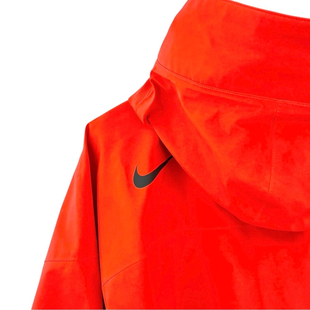 Nike ACG Gore-Tex Poncho - Red Zip Up Lightweight Nylon Hooded Rain Jacket Cape - Picture 7 of 16